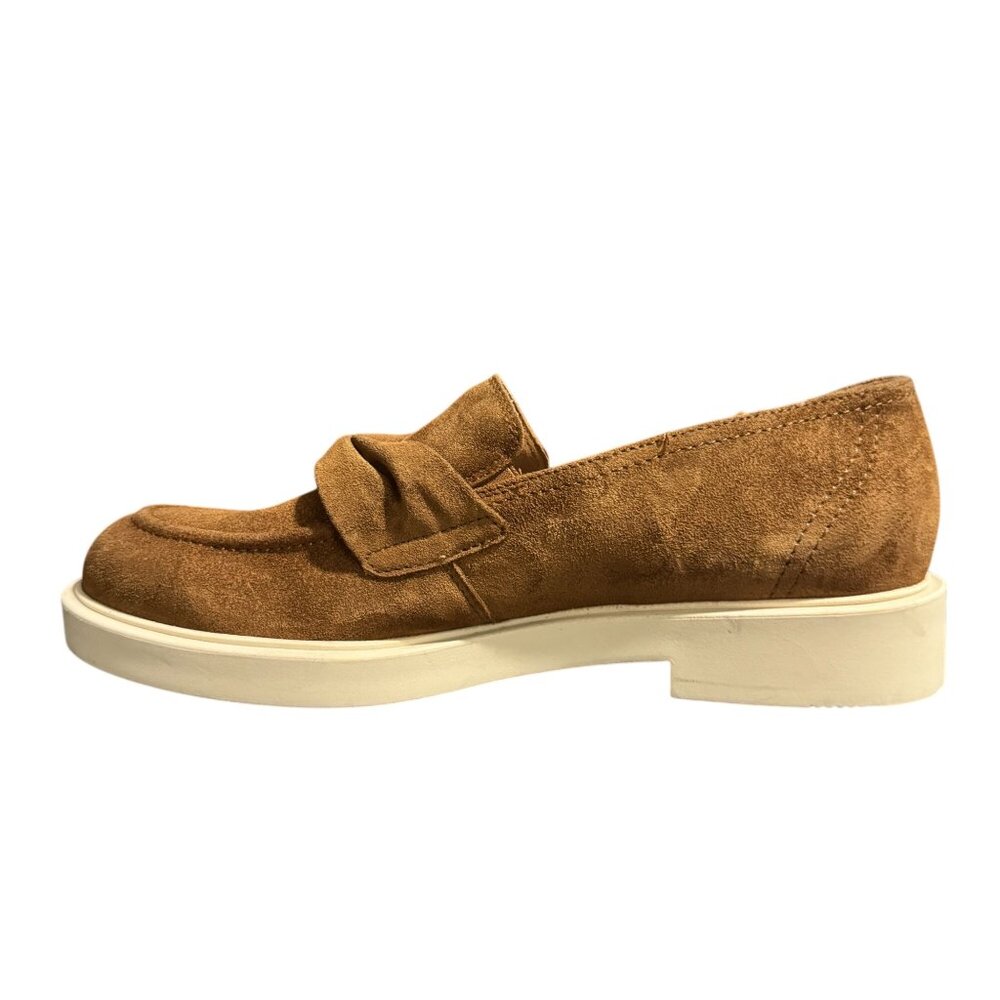 Paul Green Sadie Loafer Toffee Soft Suede Womens Shoes, UK 7.5 US 10 WORN ONCE